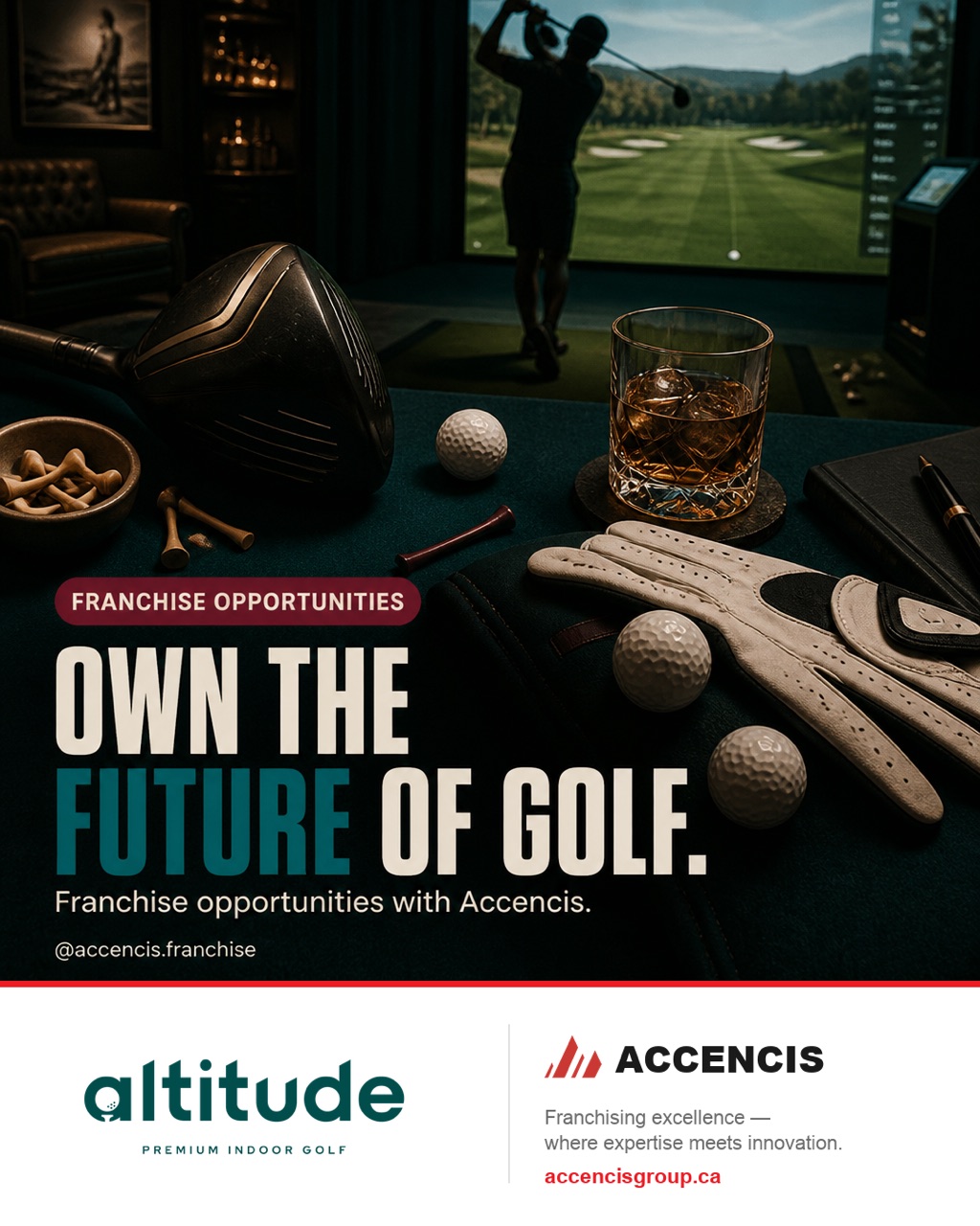 Altitude Premium Indoor Golf Editorial Flat-Lay