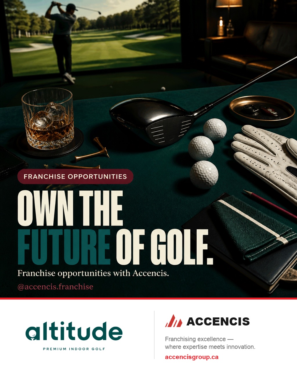 Altitude Premium Indoor Golf Editorial Flat-Lay