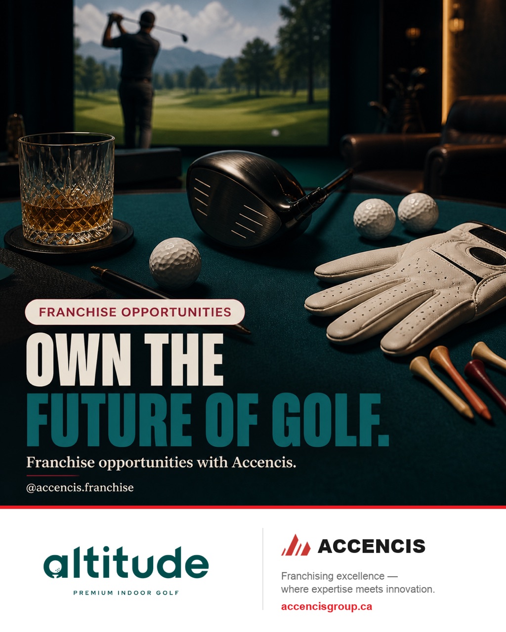 Altitude Premium Indoor Golf Editorial Flat-Lay