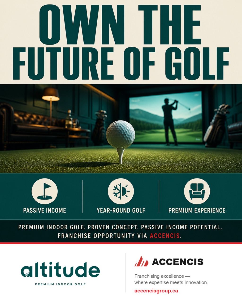 Altitude Premium Indoor Golf Iconic Poster