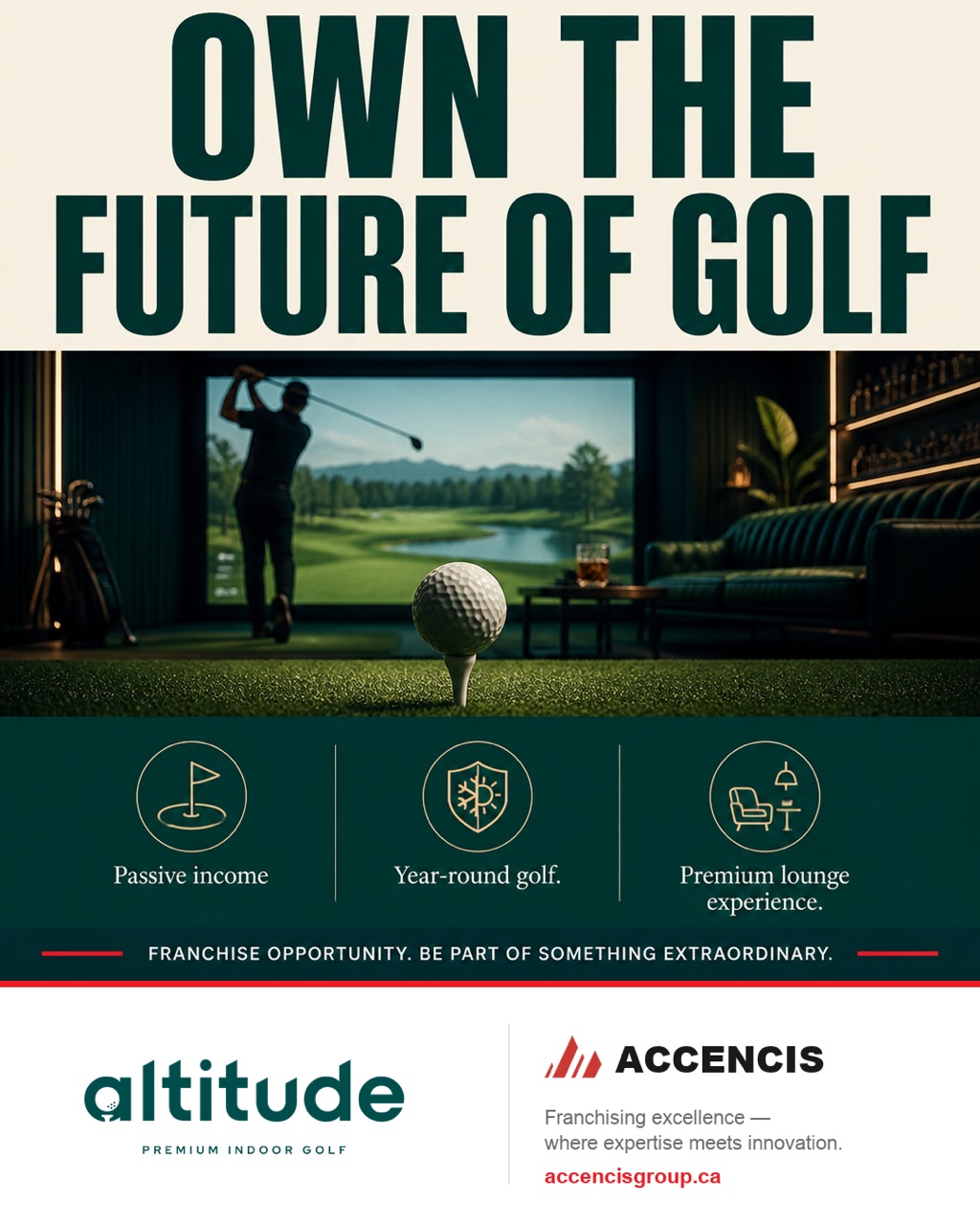 Altitude Premium Indoor Golf Iconic Poster