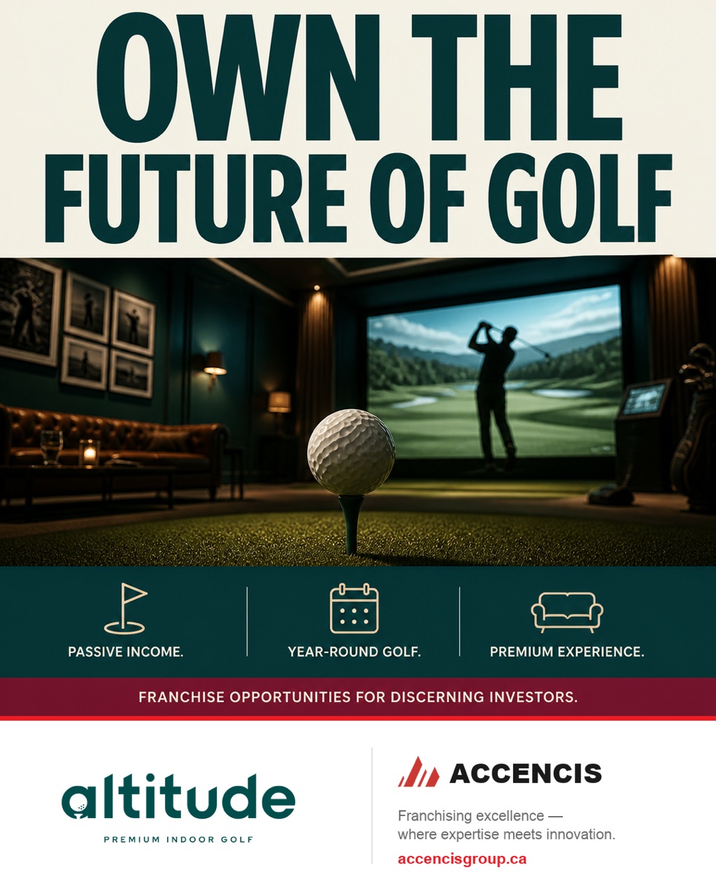 Altitude Premium Indoor Golf Iconic Poster