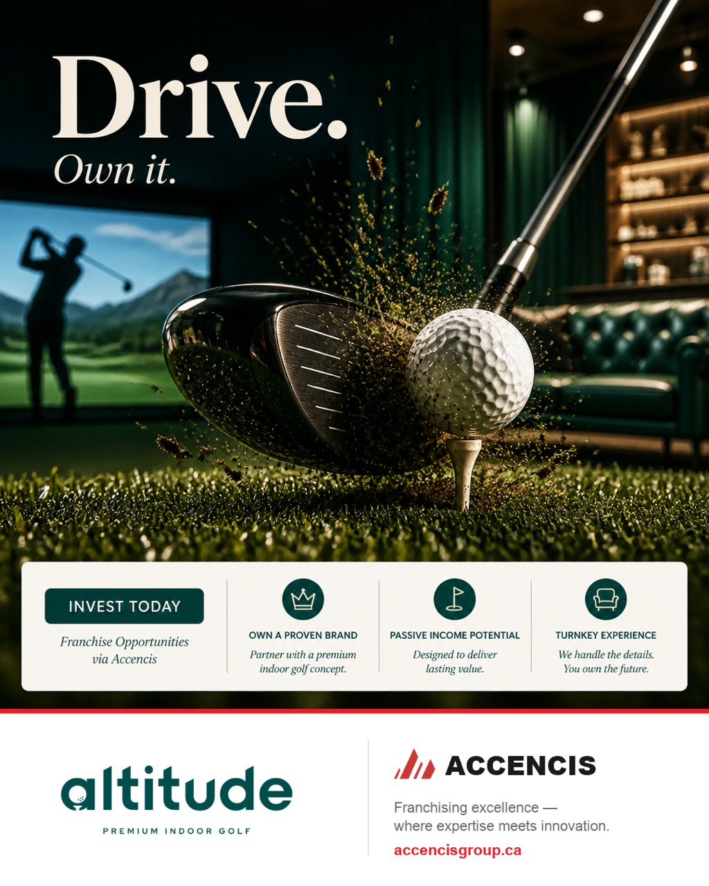 Altitude Premium Indoor Golf Splash Macro