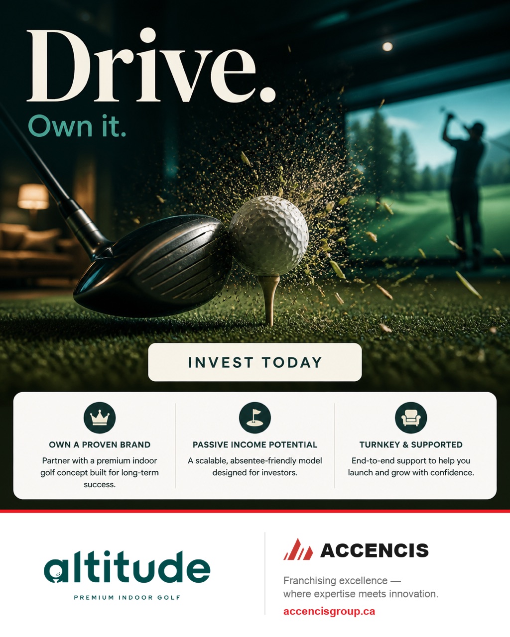 Altitude Premium Indoor Golf Splash Macro