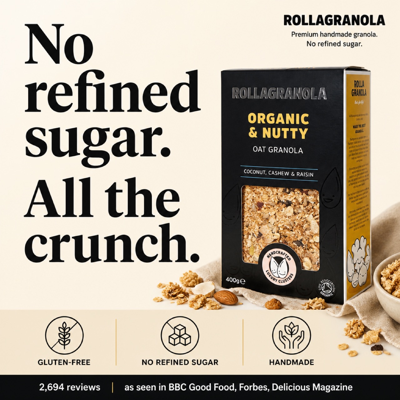 Rollagranola · no refined sugar Iconic Poster