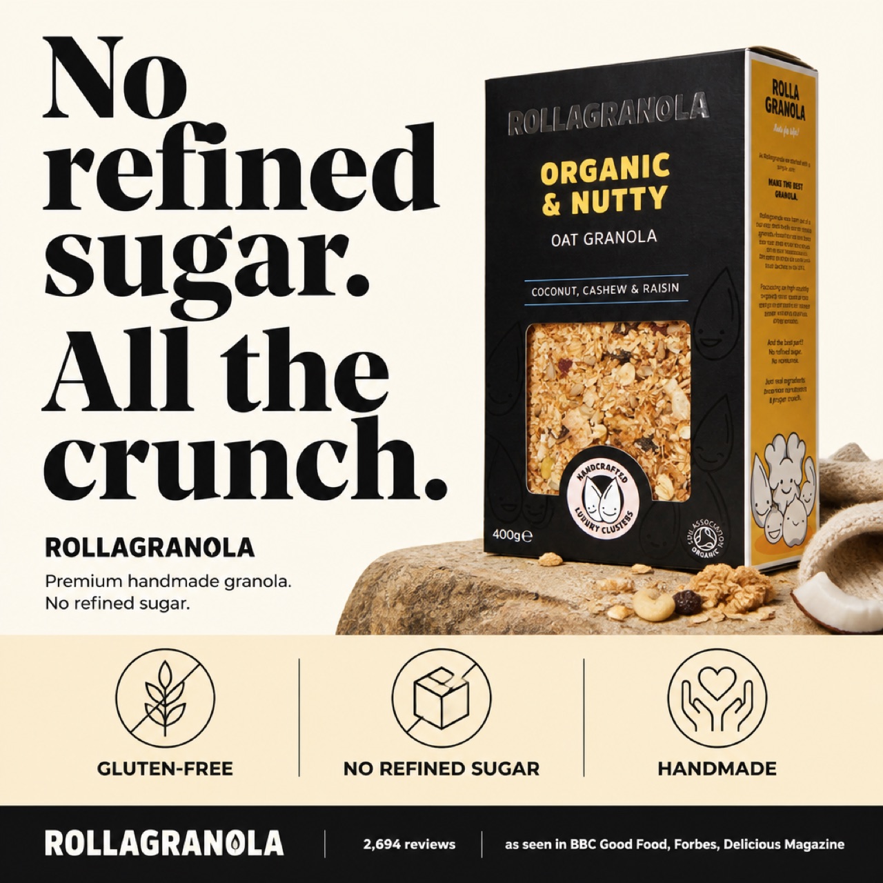 Rollagranola · no refined sugar Iconic Poster